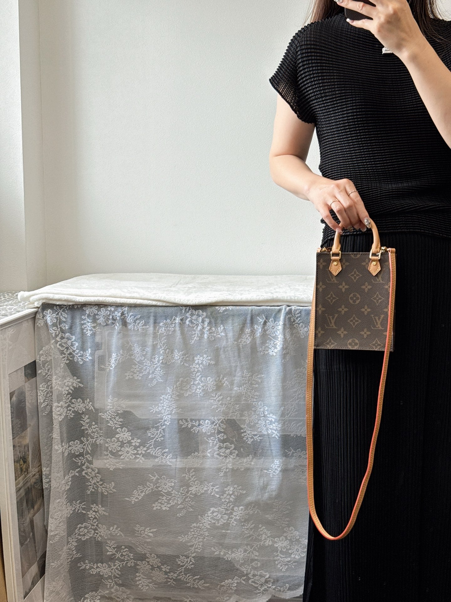 Louis Vuitton Petit Sac Plat Monogram Brown Bag