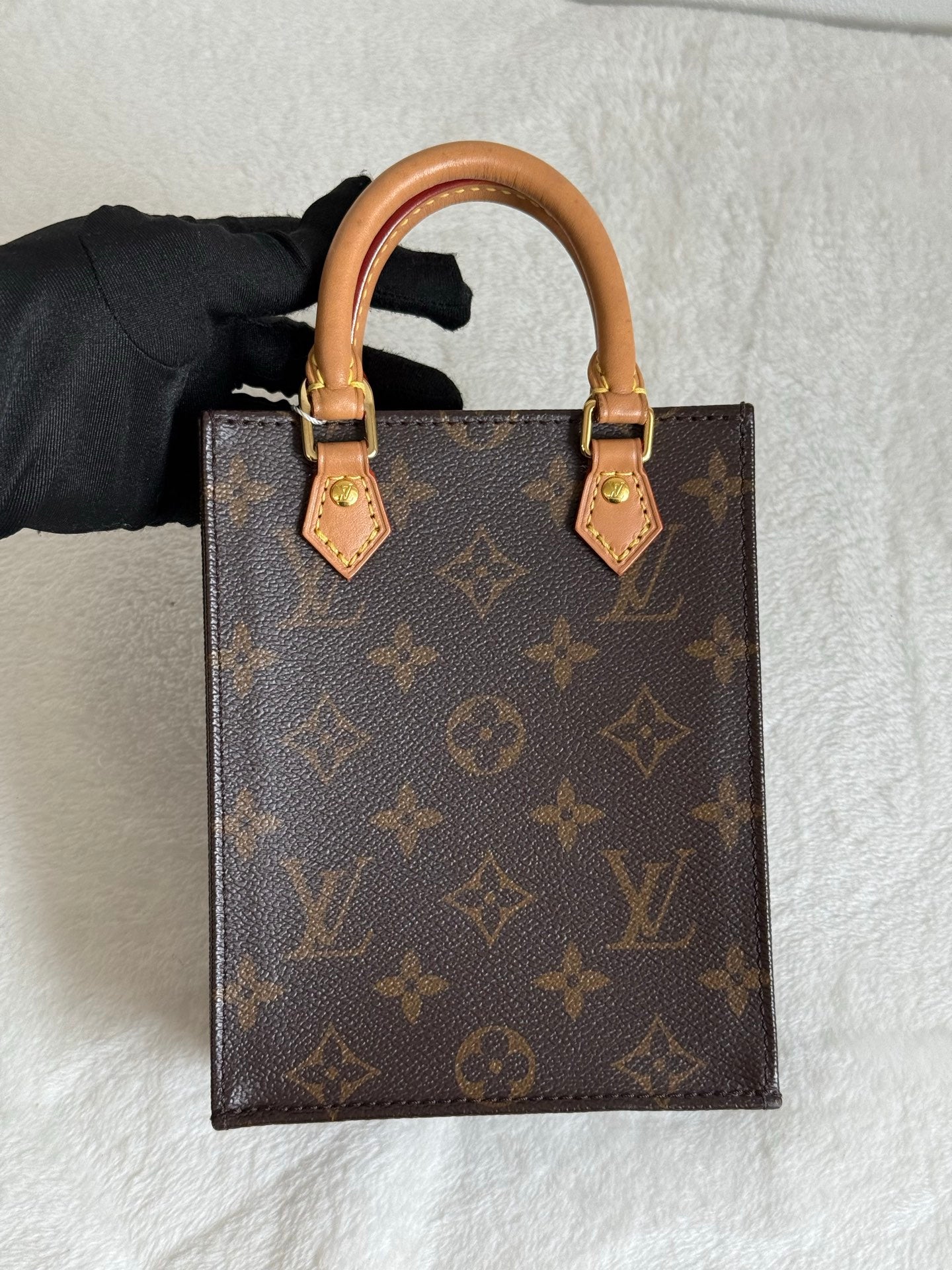 Louis Vuitton Petit Sac Plat Monogram Brown Bag