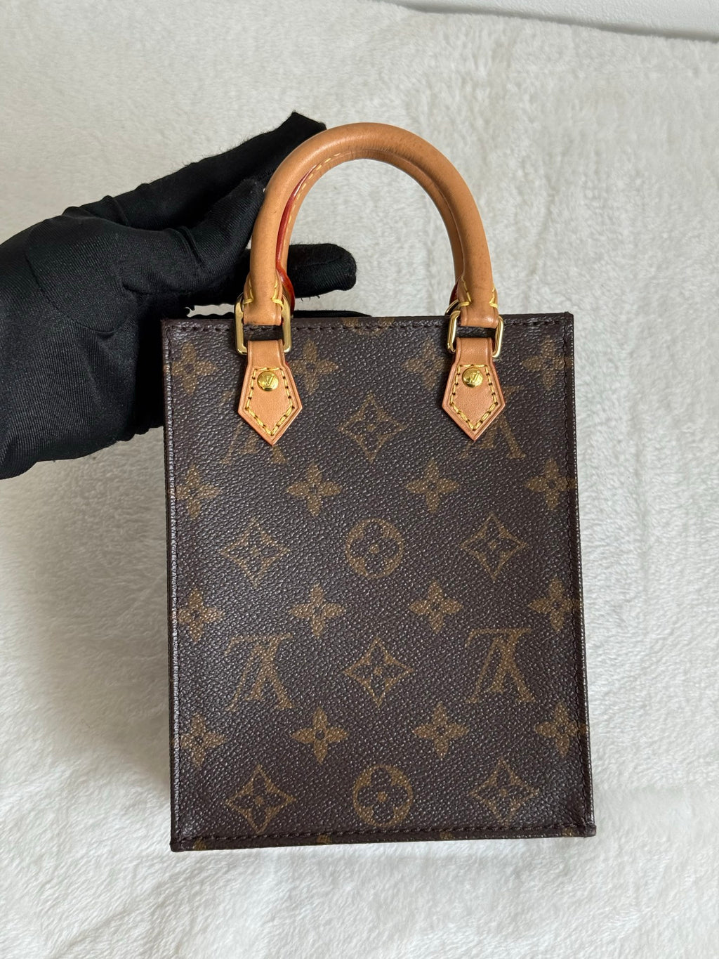 Louis Vuitton Petit Sac Plat Monogram Brown Bag