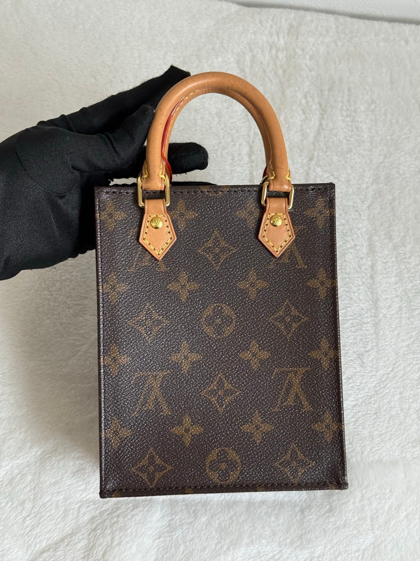 Louis Vuitton Petit Sac Plat Monogram Brown Bag