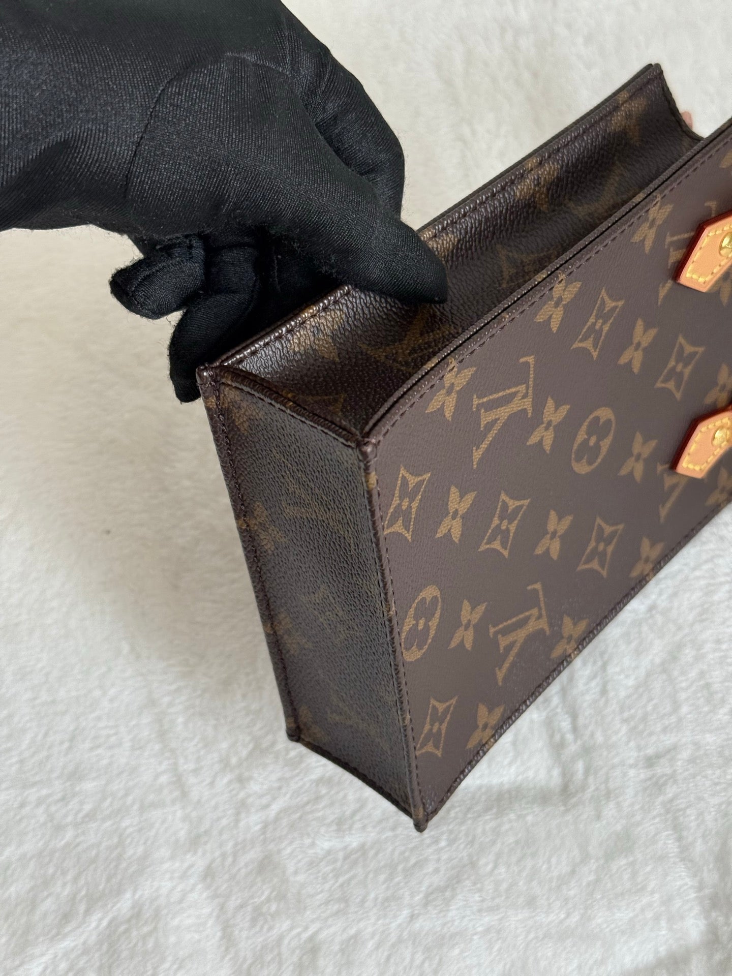 Louis Vuitton Petit Sac Plat Monogram Brown Bag