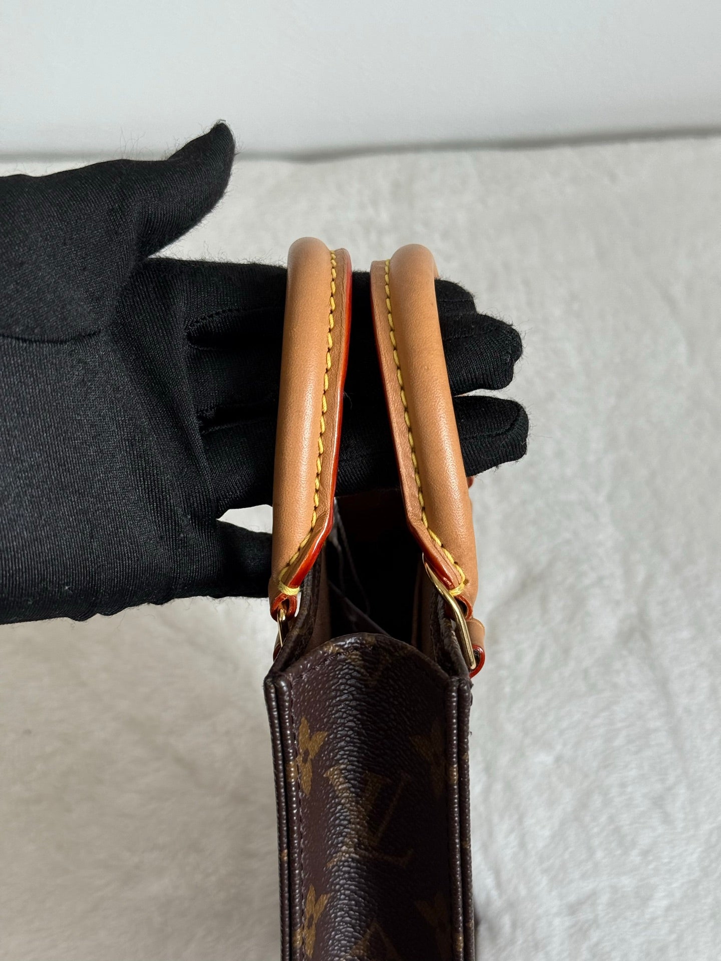 Louis Vuitton Petit Sac Plat Monogram Brown Bag