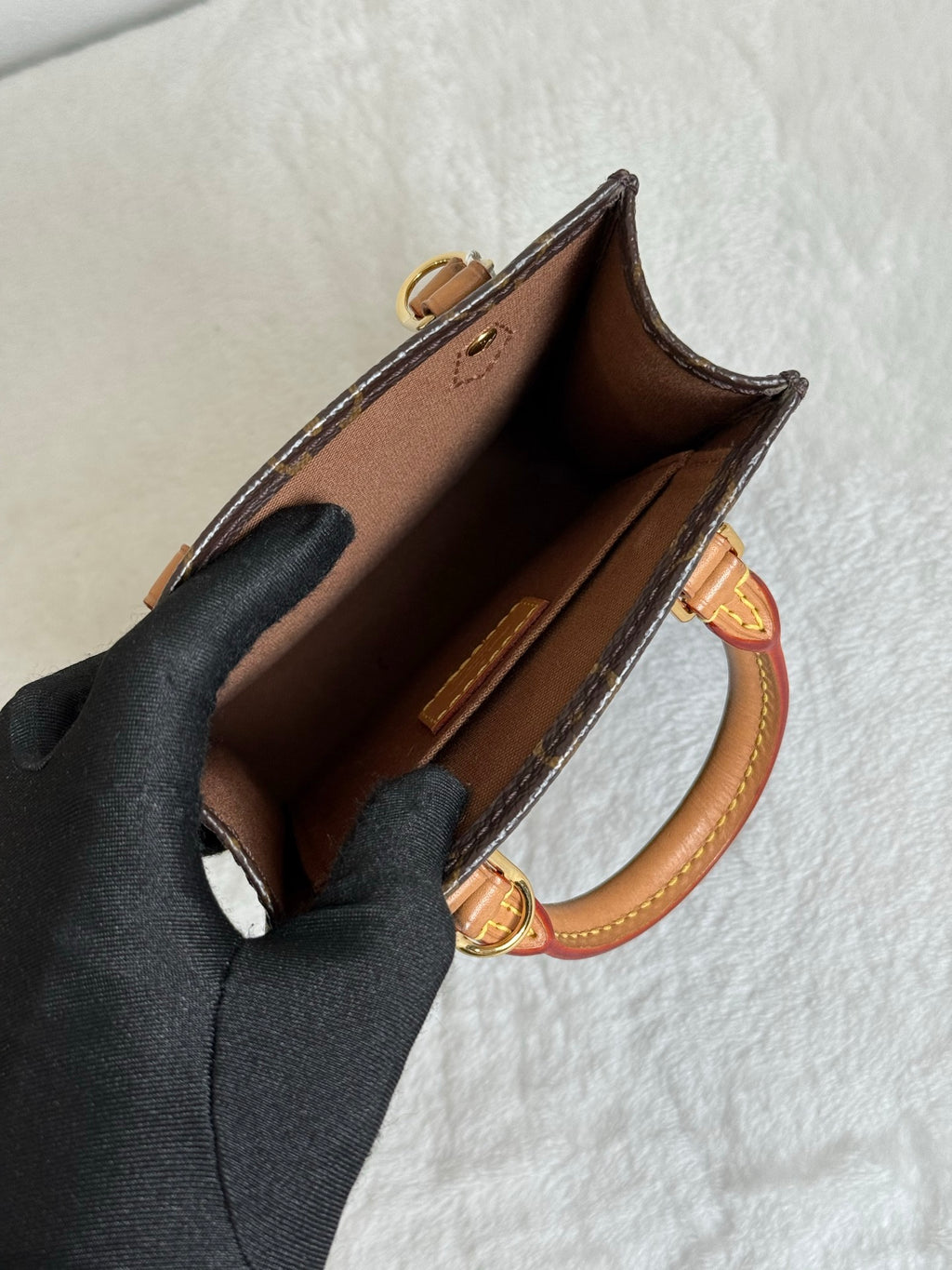 Louis Vuitton Petit Sac Plat Monogram Brown Bag