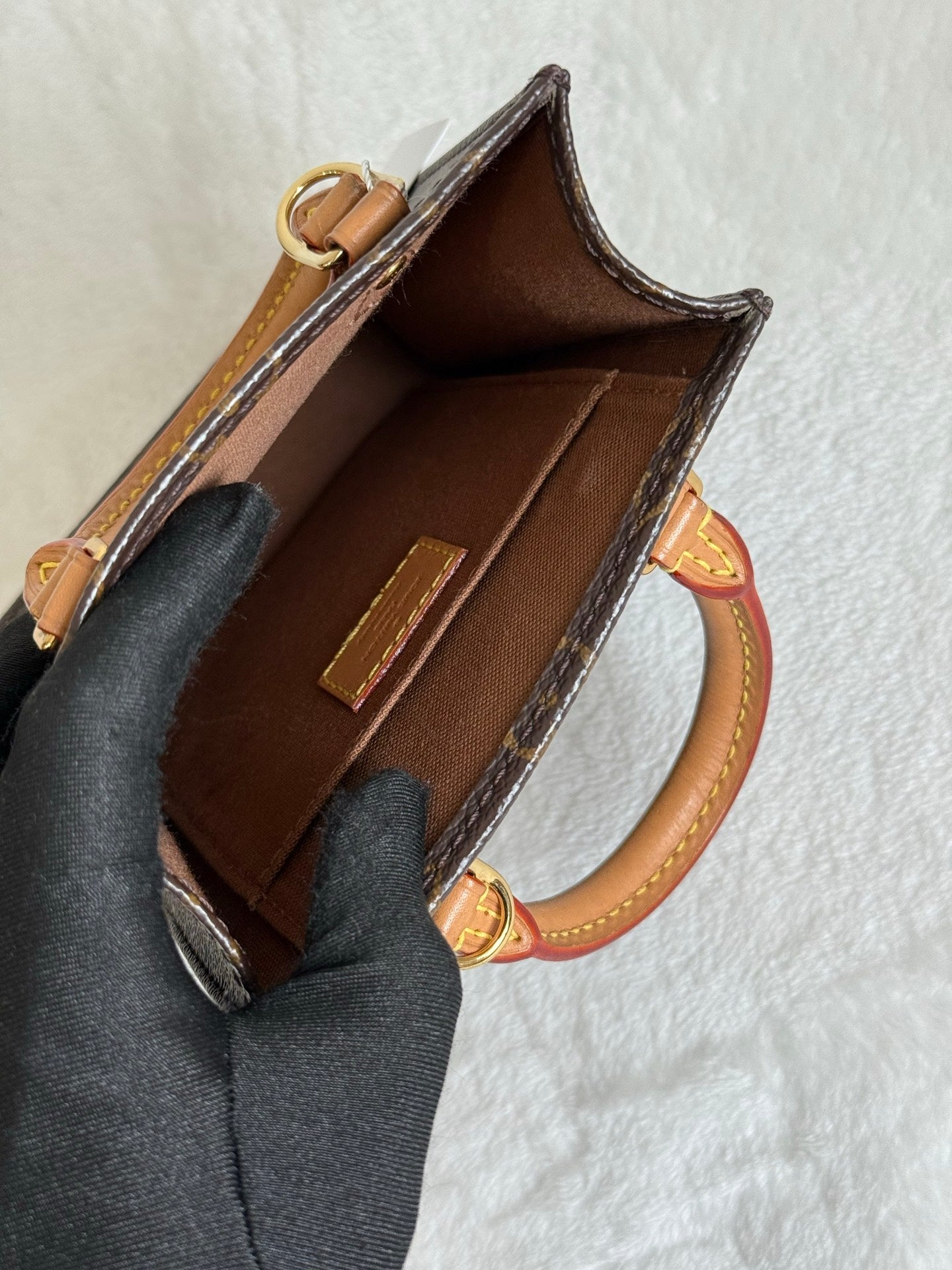 Louis Vuitton Petit Sac Plat Monogram Brown Bag