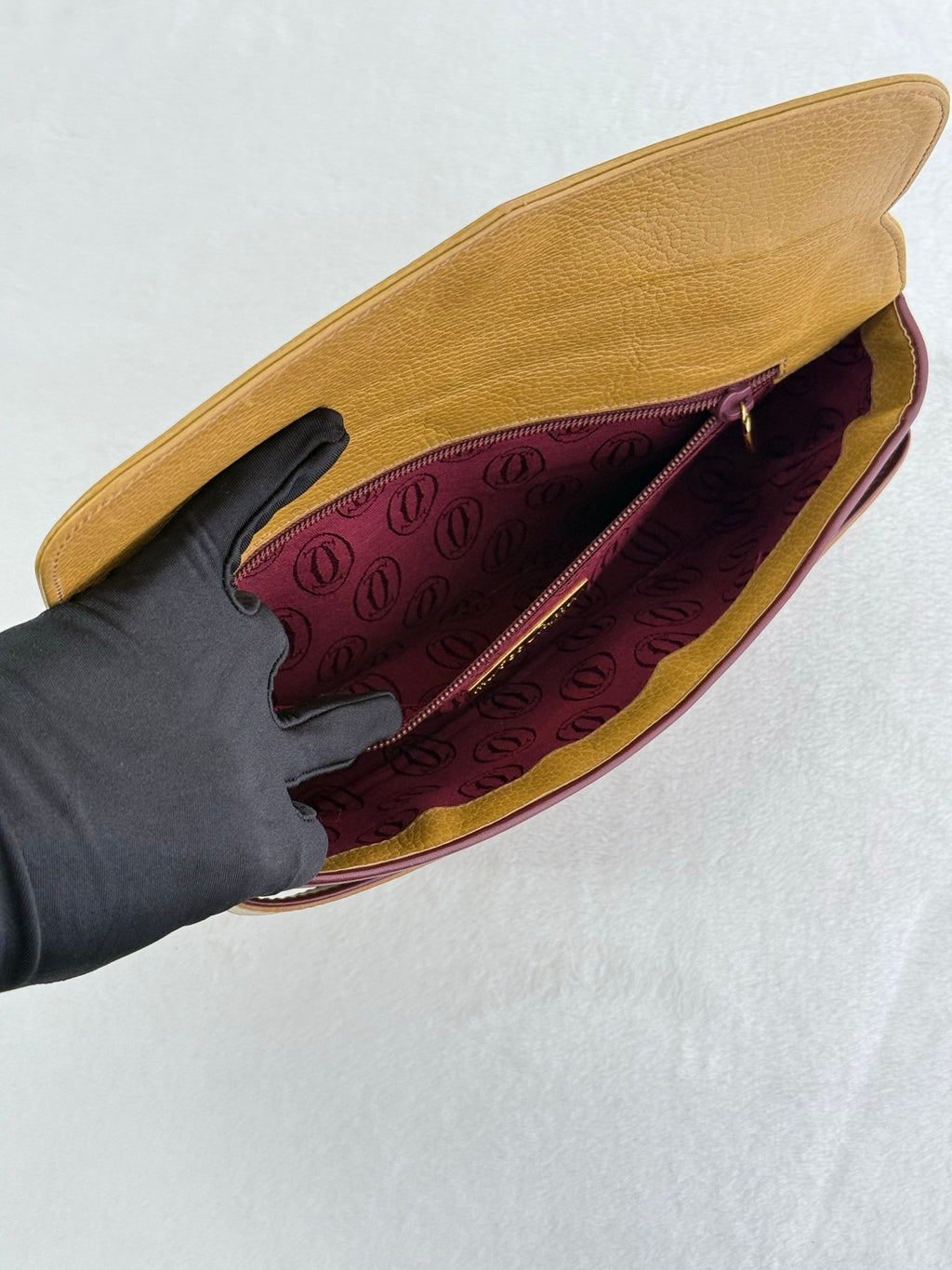 Cartier leather clutch bag
