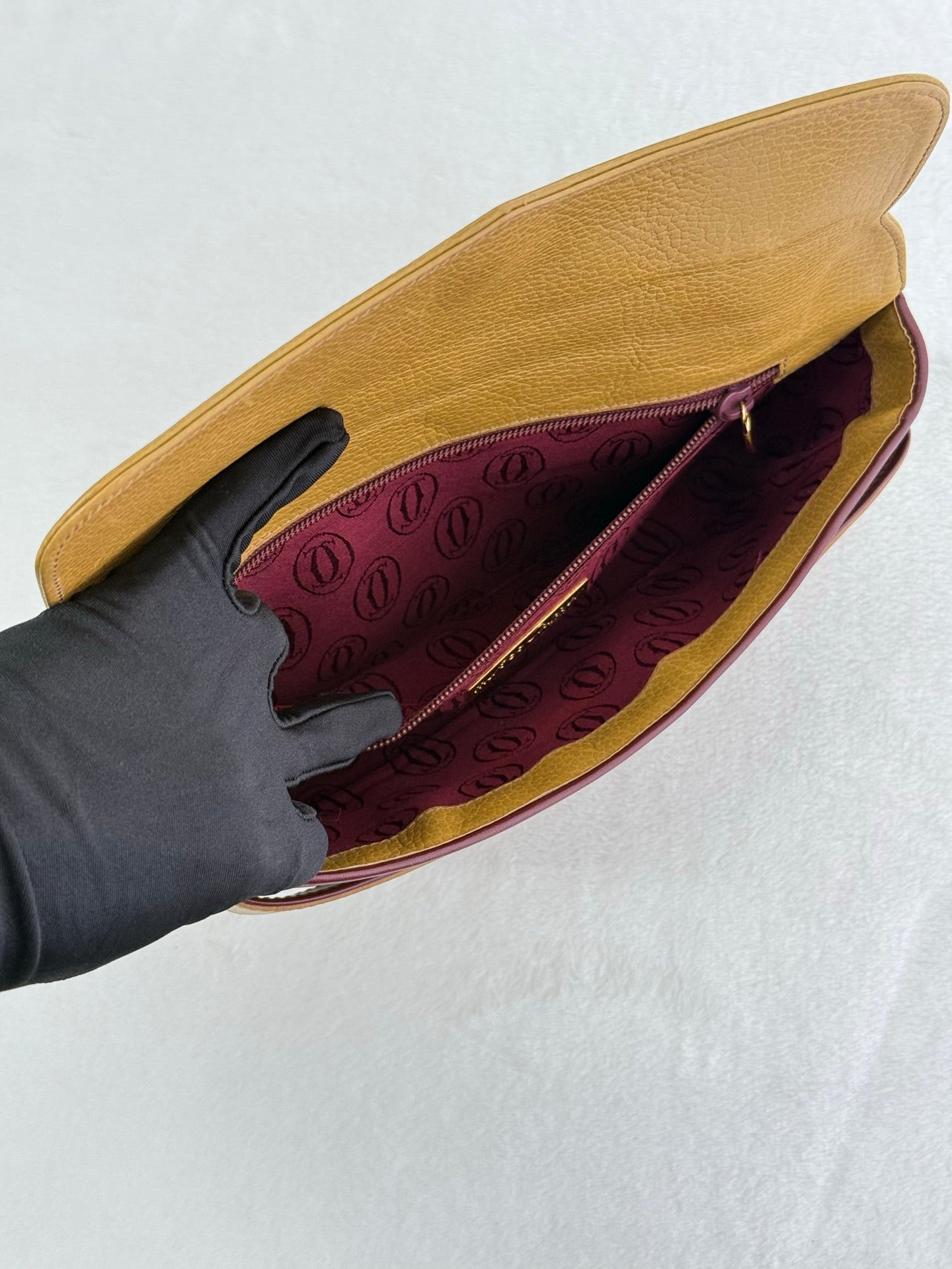 Cartier leather clutch bag