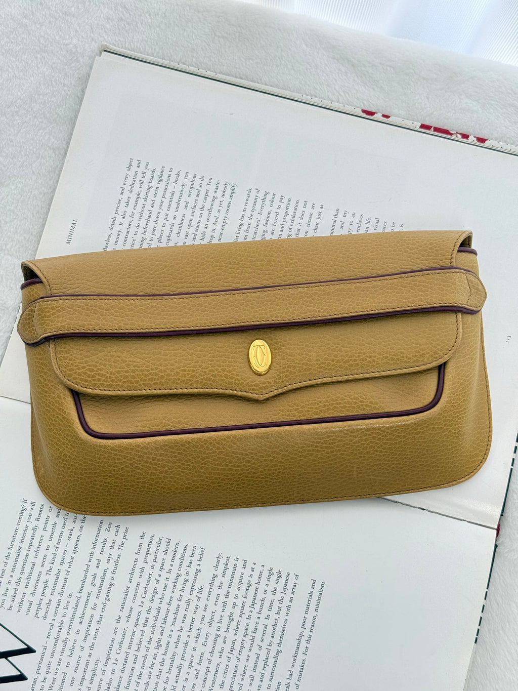 Cartier leather clutch bag