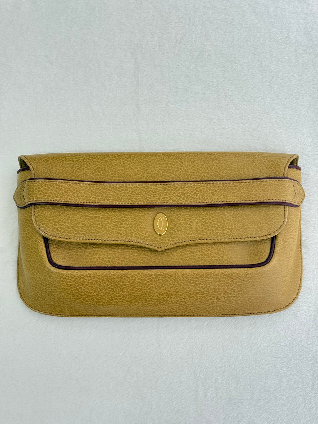 Cartier leather clutch bag