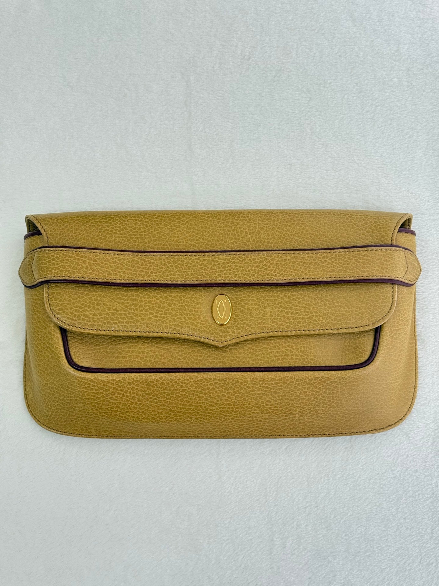 Cartier leather clutch bag