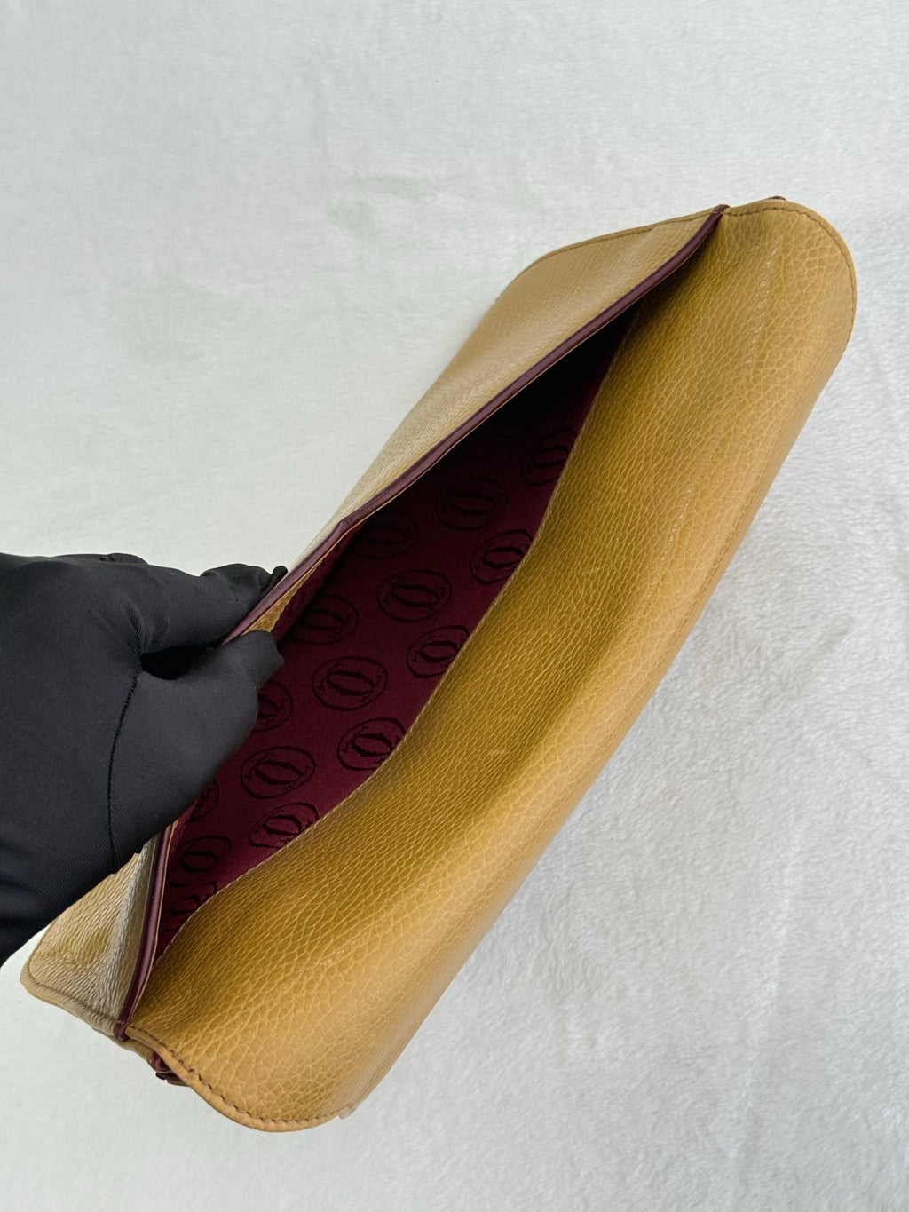Cartier leather clutch bag