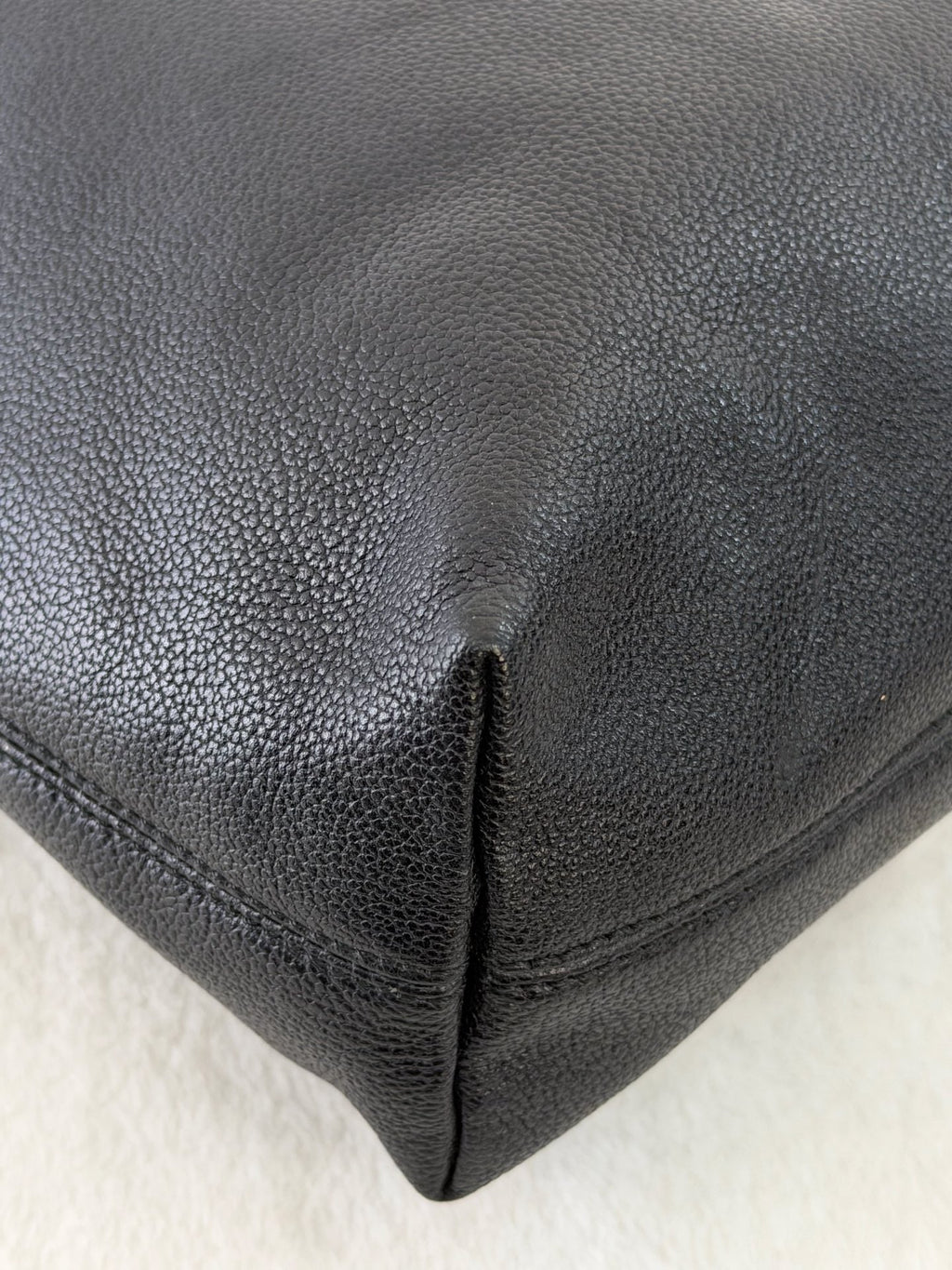 Chanel Black Caviar Tortoise Chain Fold Over Shoulder Bag