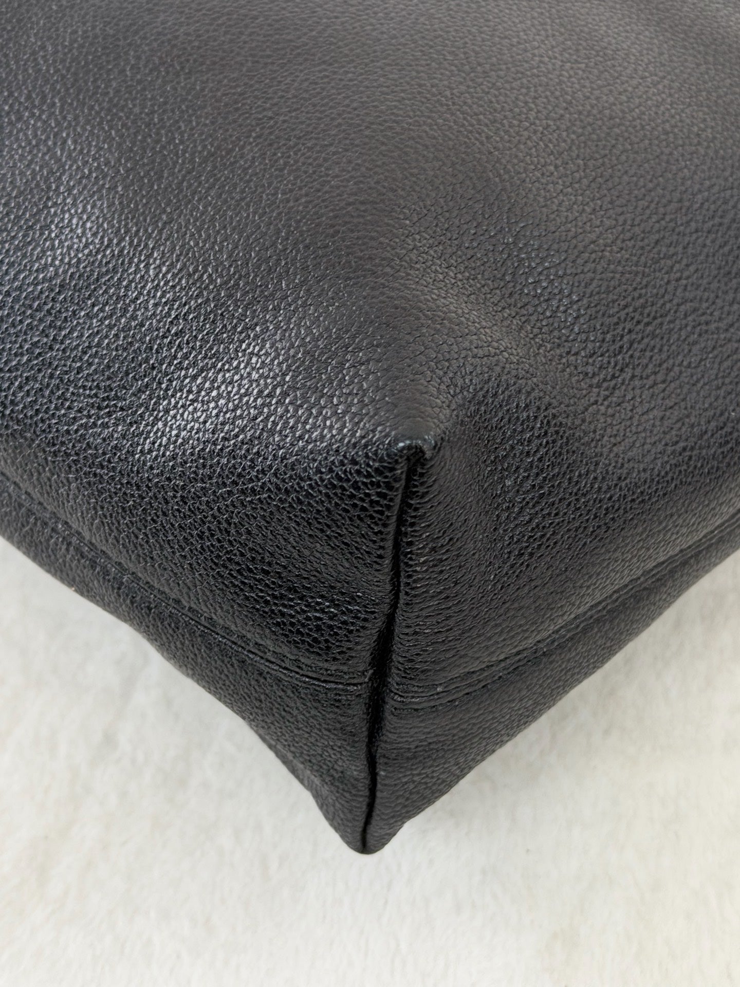 Chanel Black Caviar Tortoise Chain Fold Over Shoulder Bag