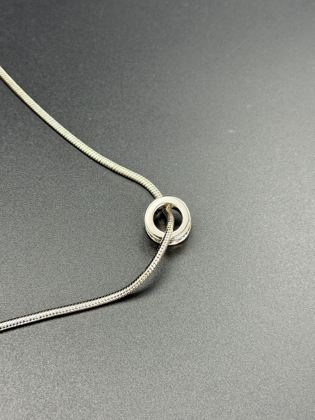 Dior CD Logo Crystal Snake Chain Necklace