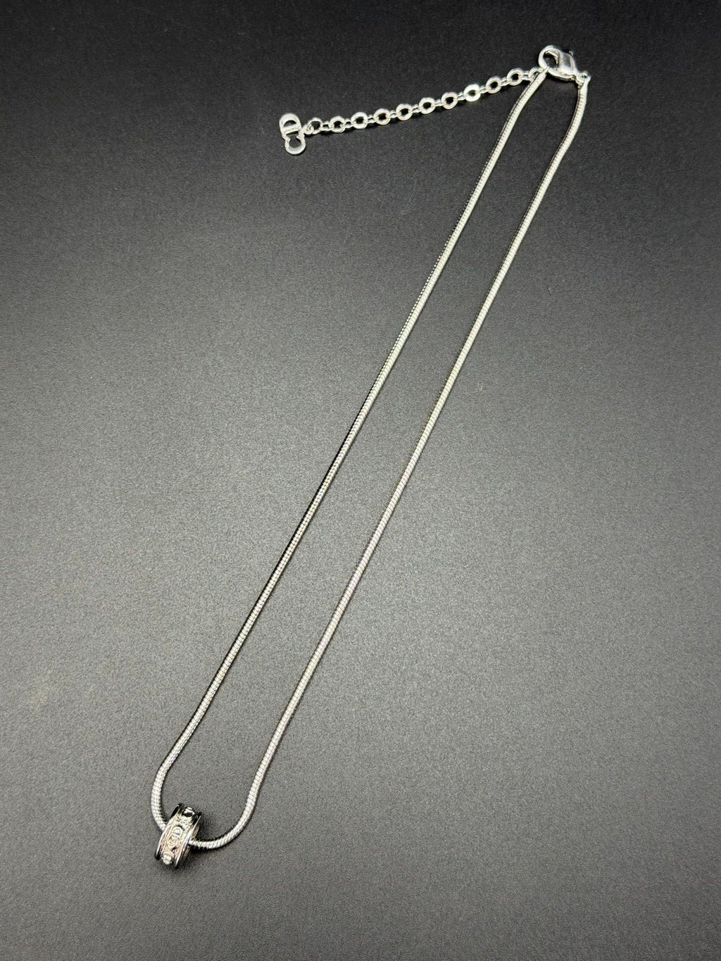 Dior CD Logo Crystal Snake Chain Necklace