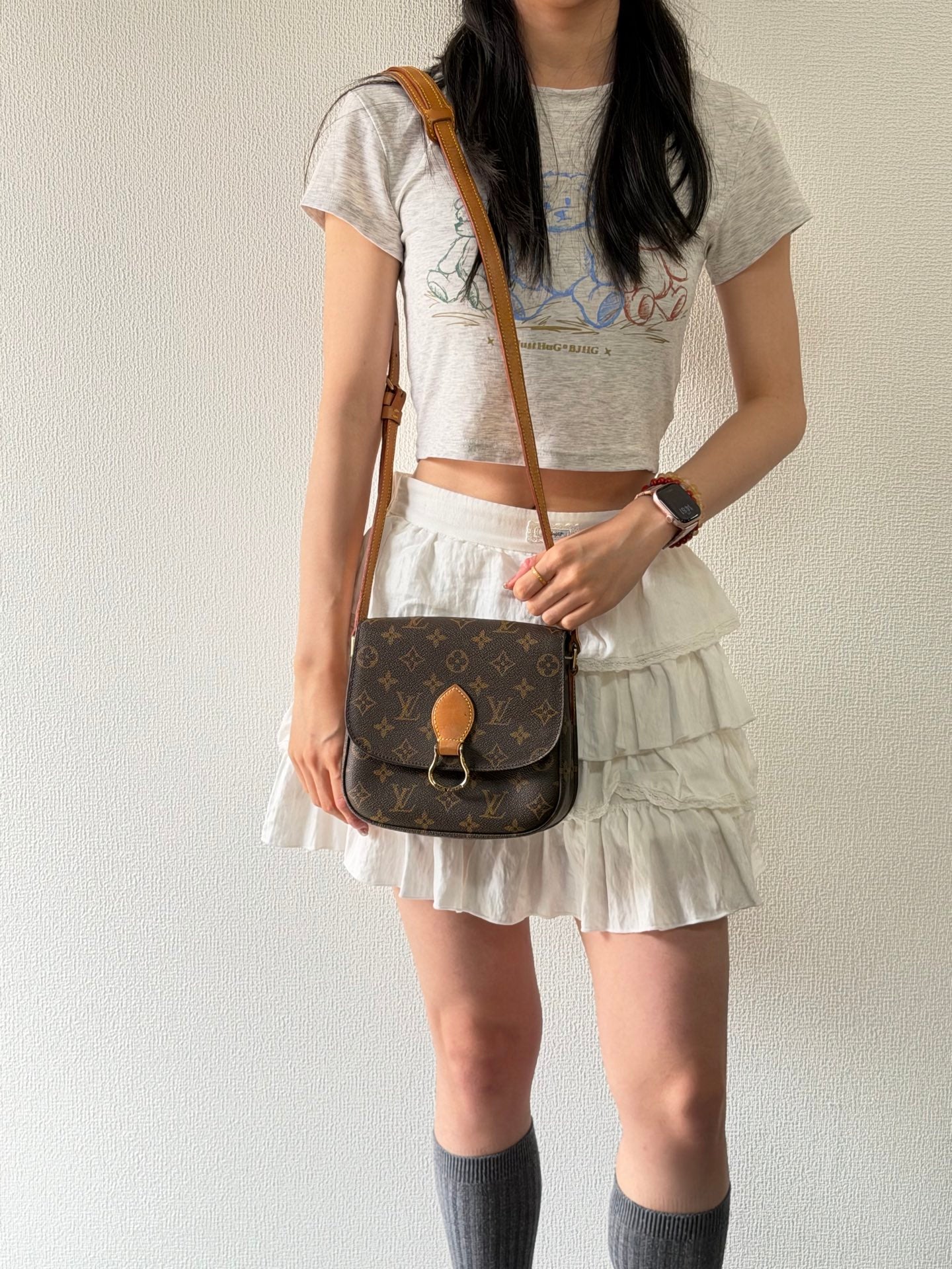 Louis Vuitton Monogram Horseshoe Buckle Saddle Bag