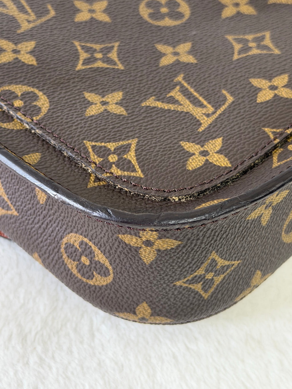 Louis Vuitton Monogram Horseshoe Buckle Saddle Bag