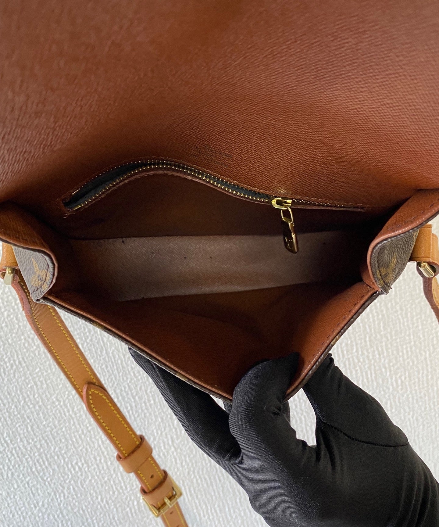 Louis Vuitton Monogram Horseshoe Buckle Saddle Bag