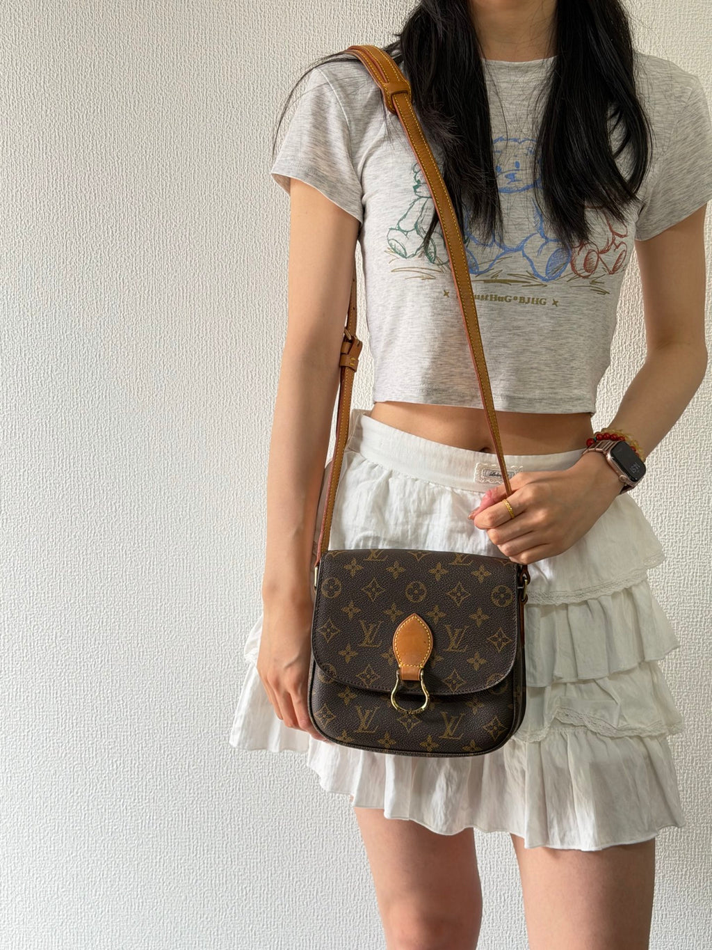 Louis Vuitton Monogram Horseshoe Buckle Saddle Bag