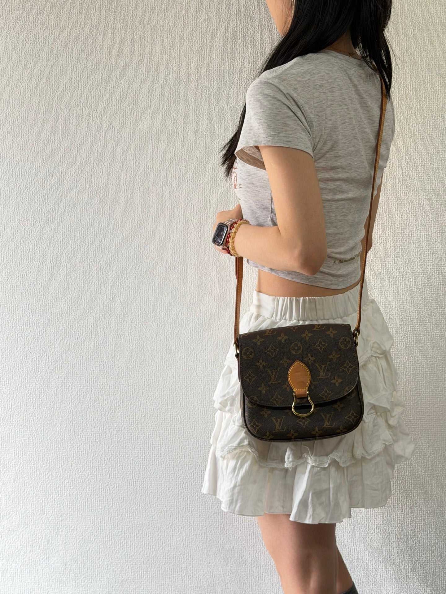 Louis Vuitton Monogram Horseshoe Buckle Saddle Bag