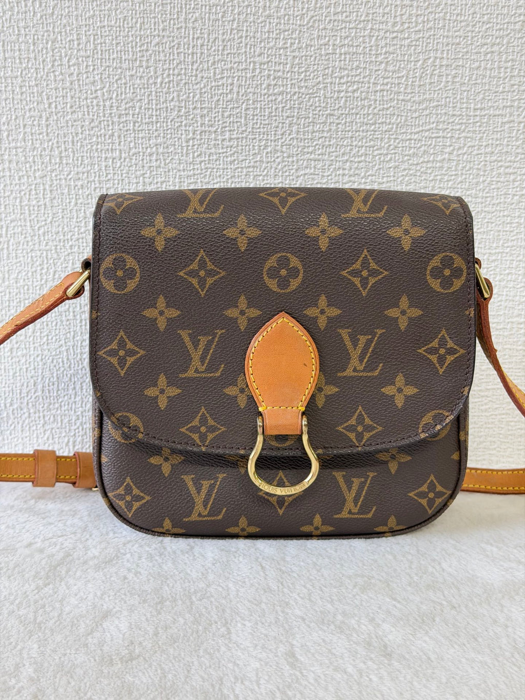 Louis Vuitton Monogram Horseshoe Buckle Saddle Bag