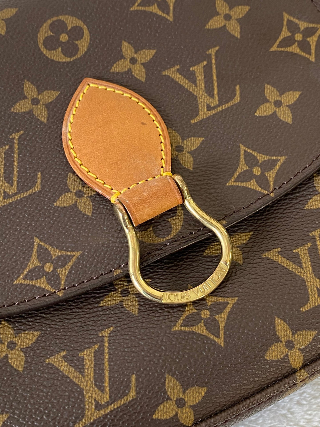 Louis Vuitton Monogram Horseshoe Buckle Saddle Bag