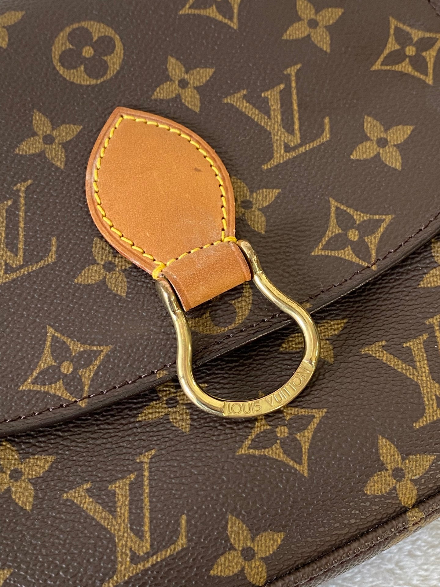 Louis Vuitton Monogram Horseshoe Buckle Saddle Bag