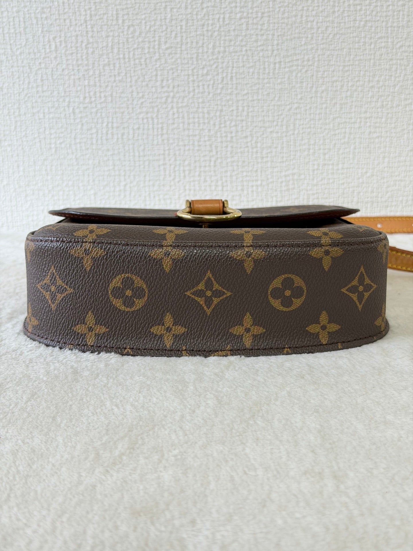 Louis Vuitton Monogram Horseshoe Buckle Saddle Bag