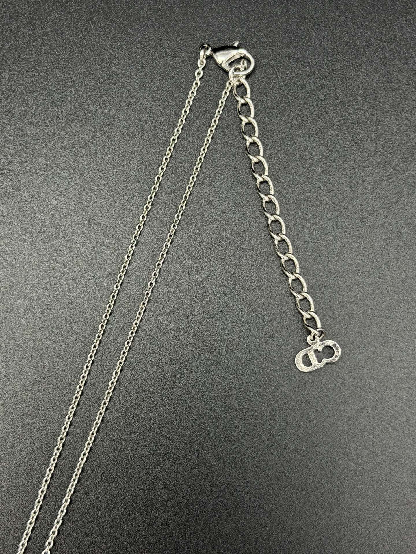 Christian Dior Alphabet Dice Charm Necklace