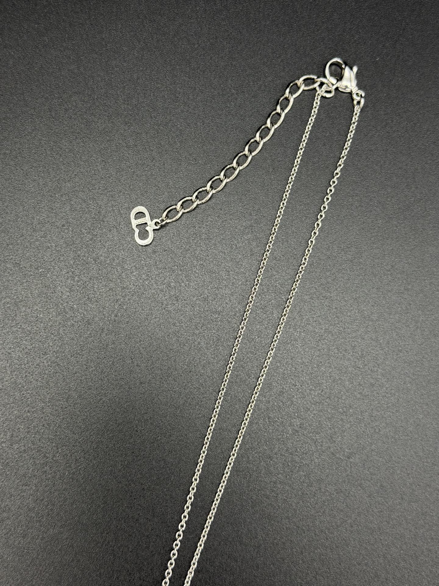 Christian Dior Alphabet Dice Charm Necklace
