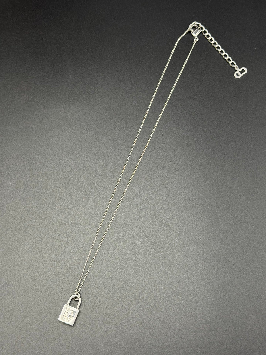 Christian Dior Padlock Pendant Necklace