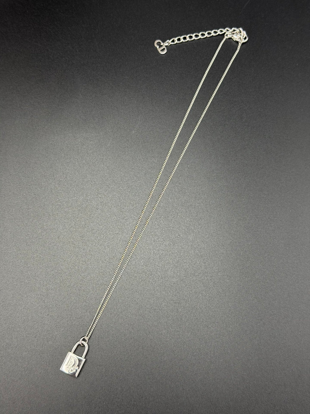 Christian Dior Padlock Pendant Necklace