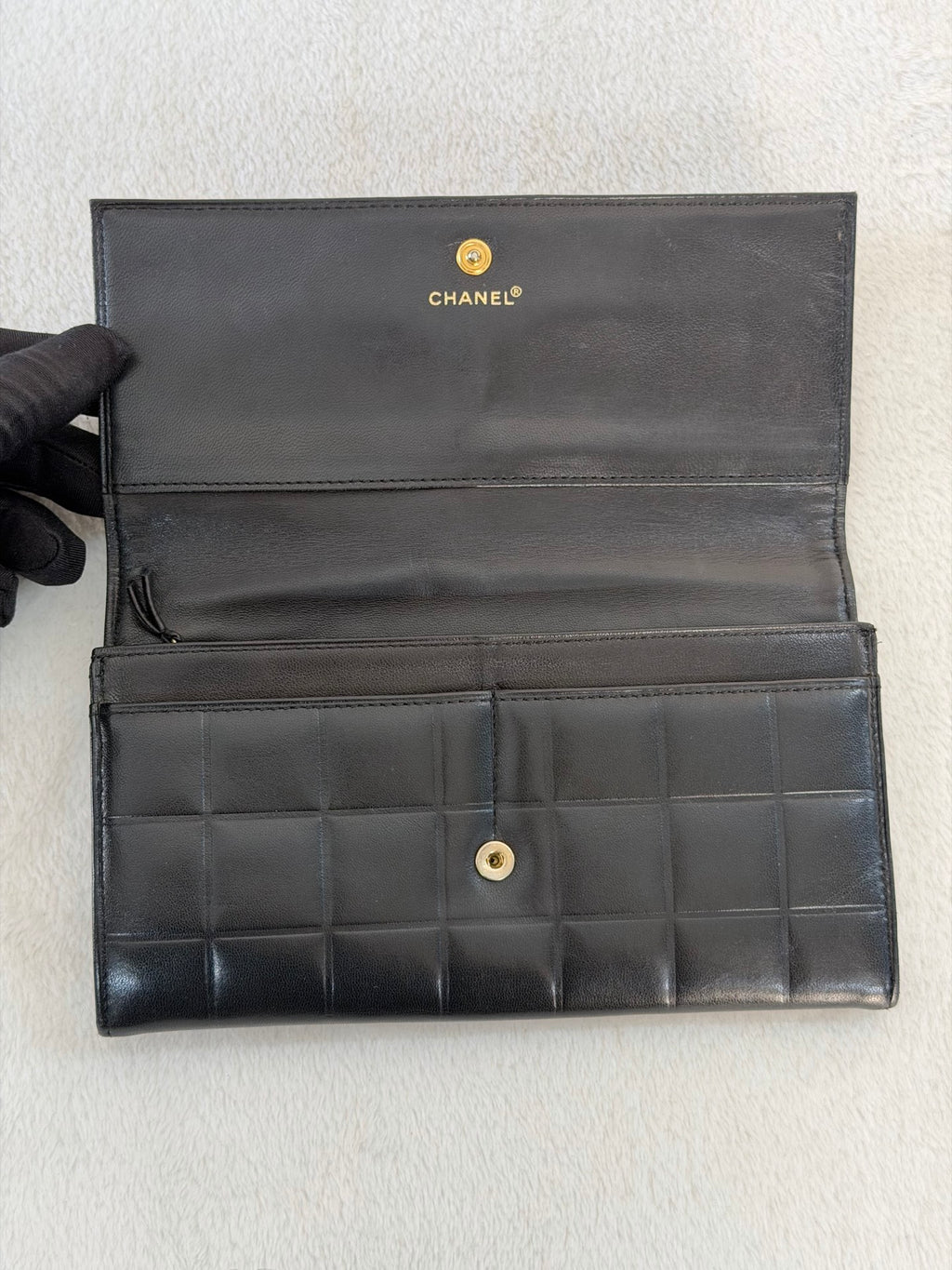 Chanel Chocolate Bar Flap Long Wallet