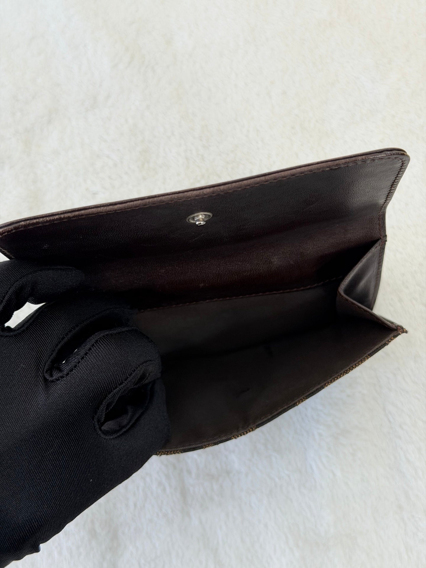 Fendi Zucca FF Flap Compact Wallet