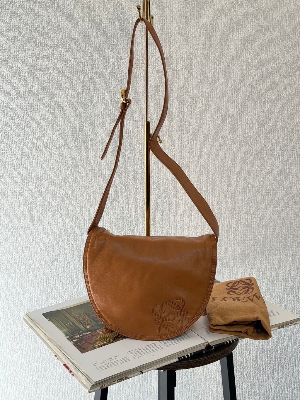 Loewe Vintage Anagram Flap Shoulder Bag