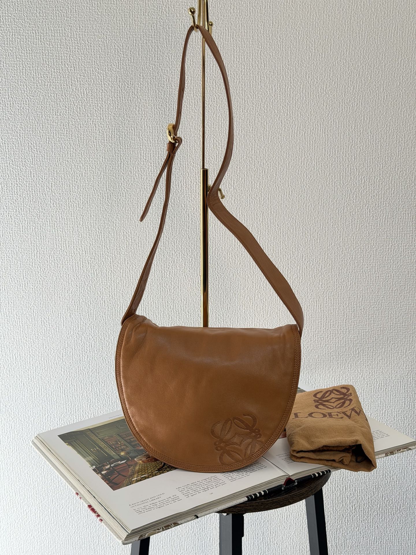 Loewe Vintage Anagram Flap Shoulder Bag