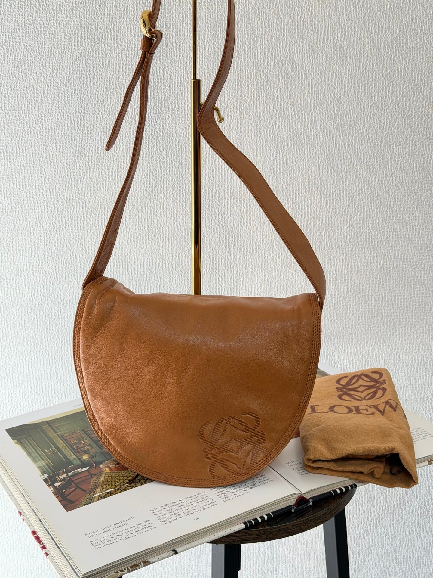 Loewe Vintage Anagram Flap Shoulder Bag