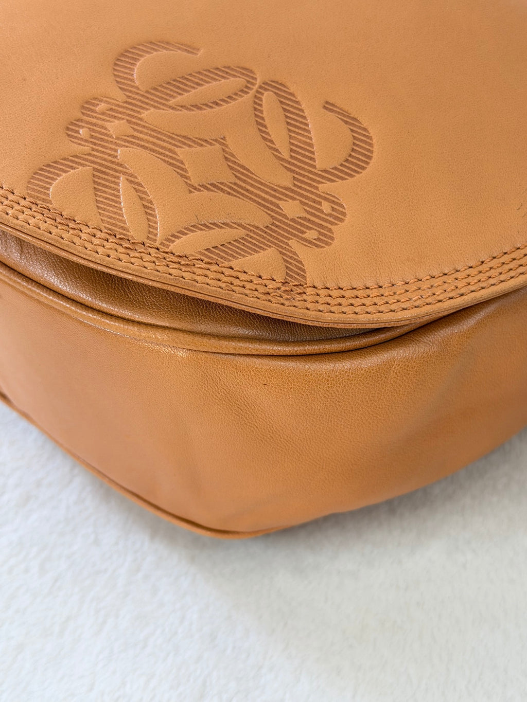 Loewe Vintage Anagram Flap Shoulder Bag