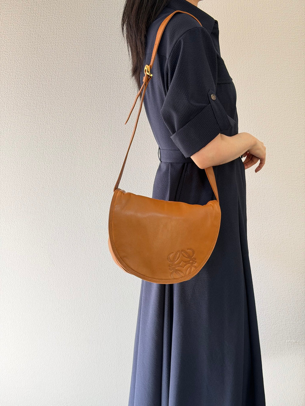 Loewe Vintage Anagram Flap Shoulder Bag