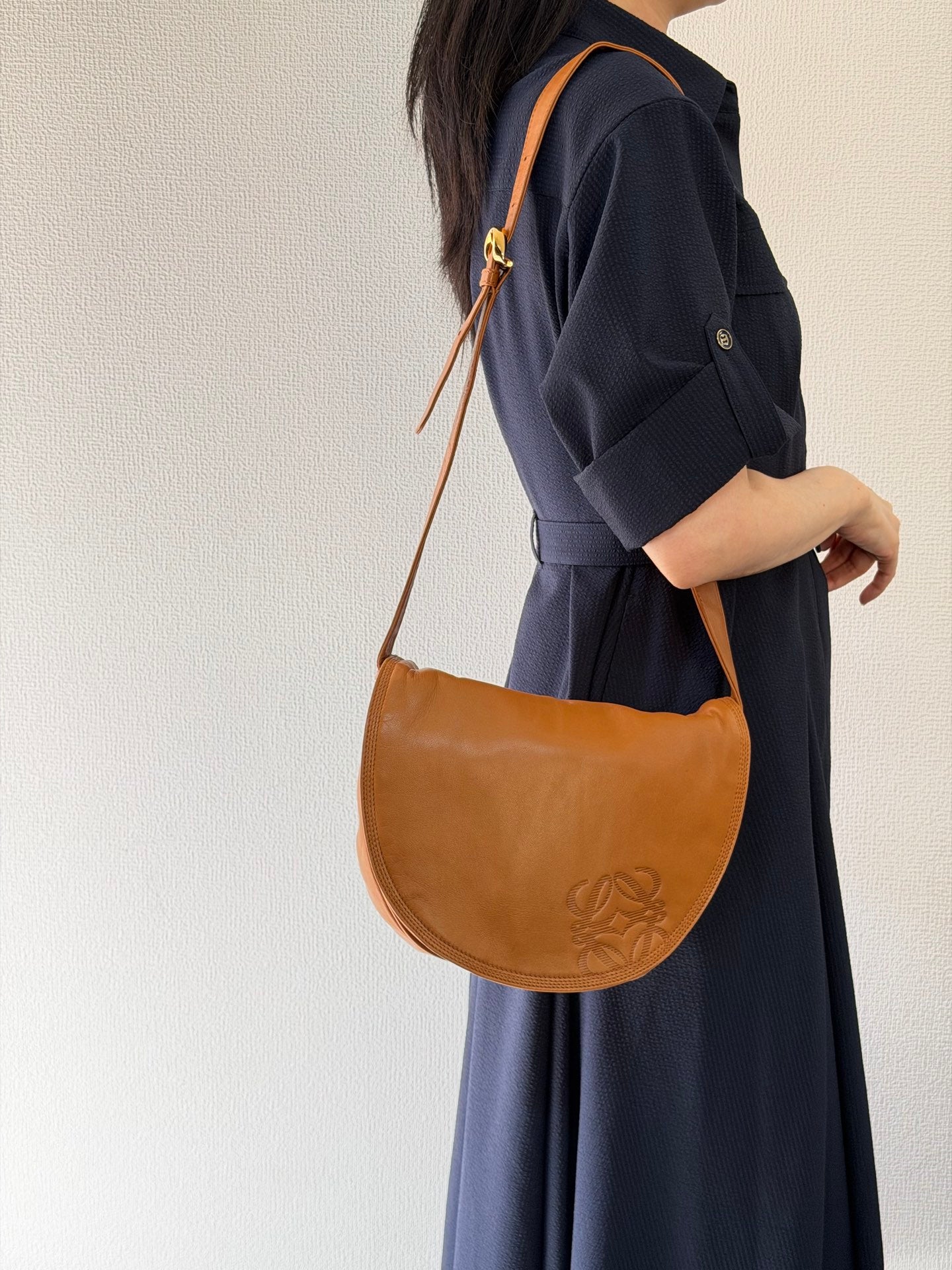 Loewe Vintage Anagram Flap Shoulder Bag