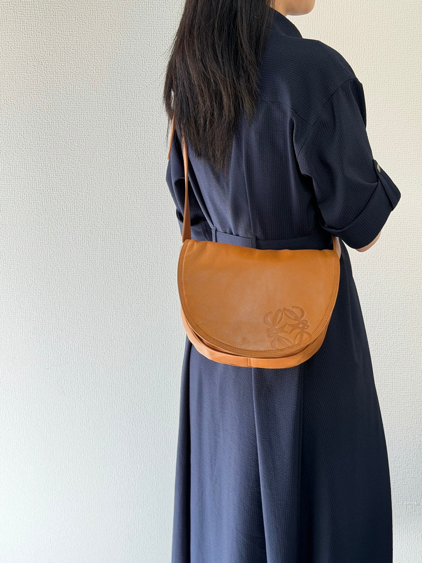 Loewe Vintage Anagram Flap Shoulder Bag