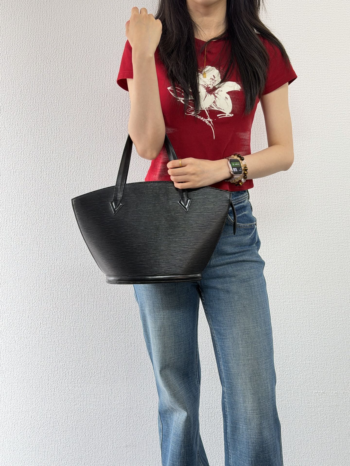 Louis Vuitton Epi Saint Jacques Black