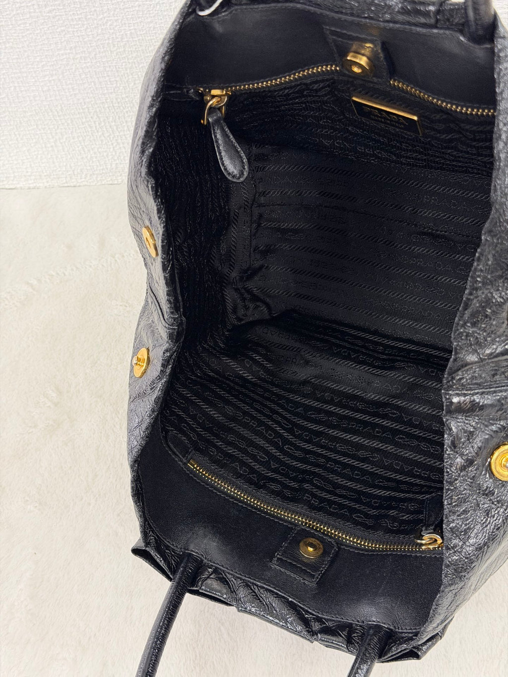 Prada Nappa Fiocco Bow Tote