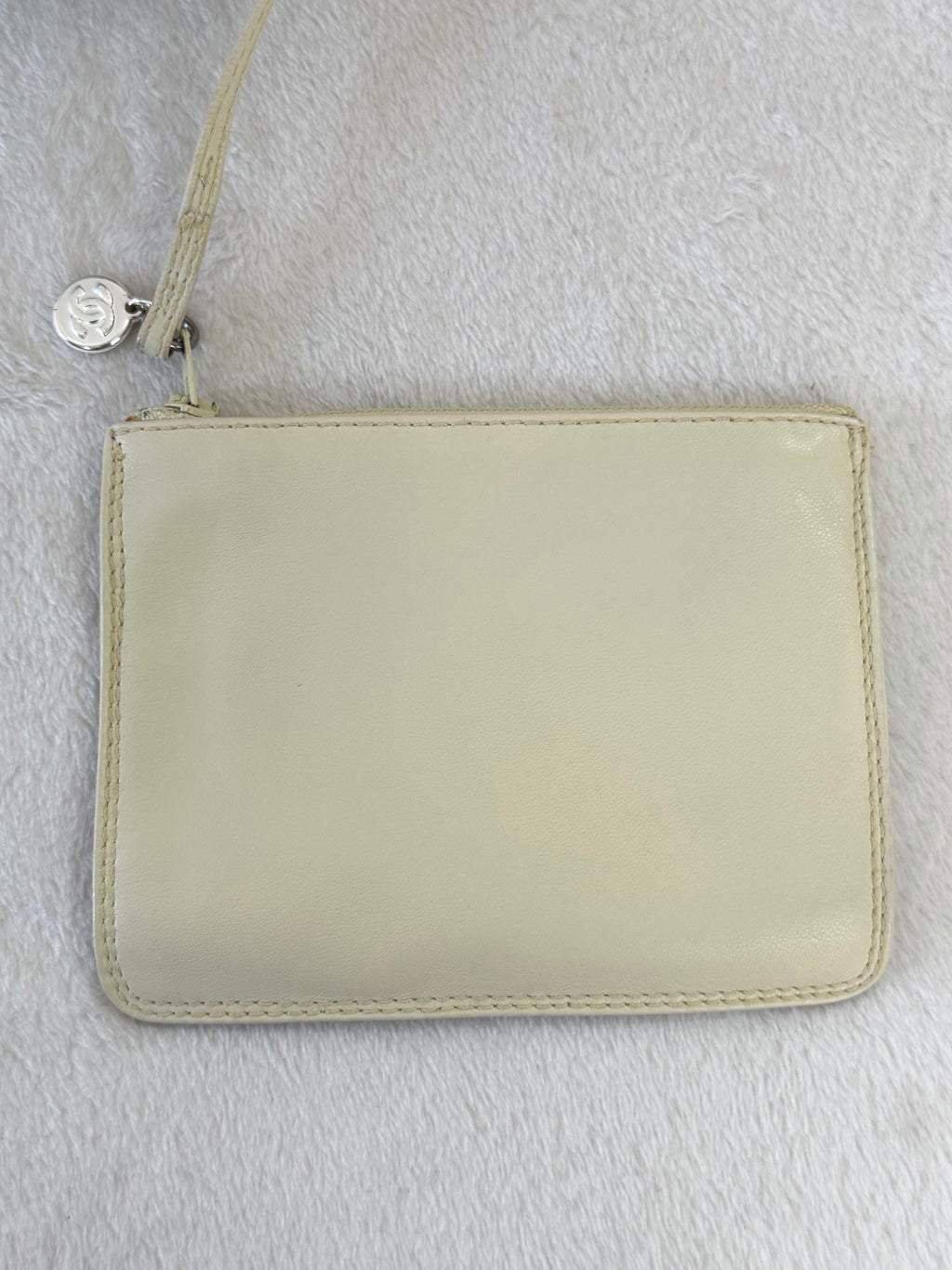 Chanel CC Caviar Skin Chain Shoulder Bag with Pouch