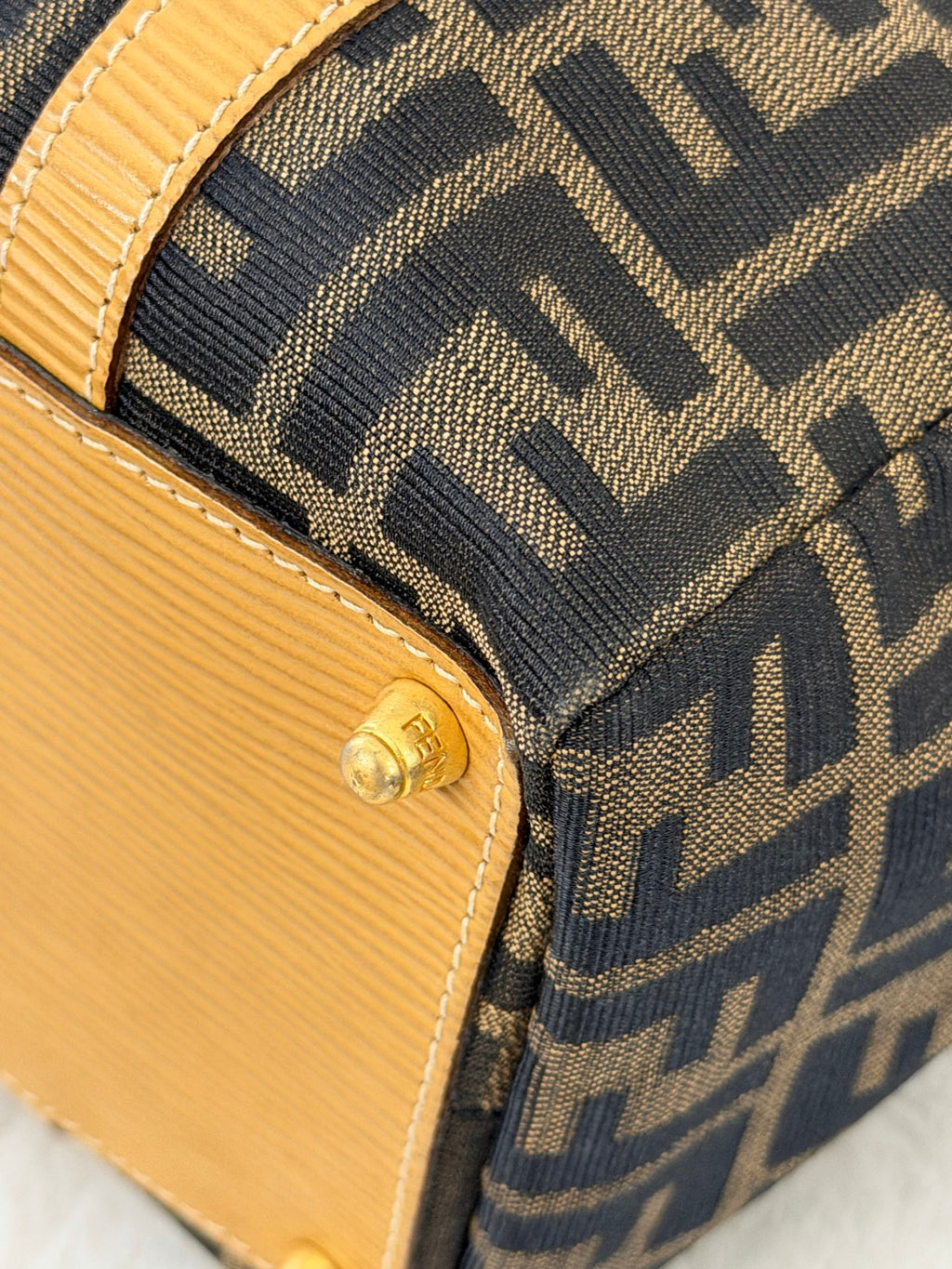 Fendi Zucca Canvas 2WAY Mini Boston Bag.