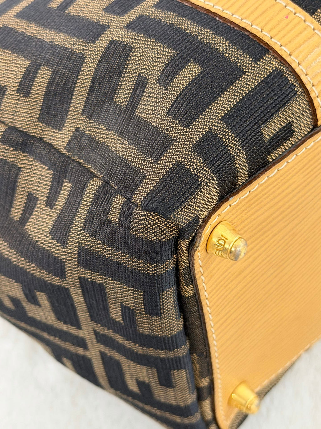 Fendi Zucca Canvas 2WAY Mini Boston Bag.