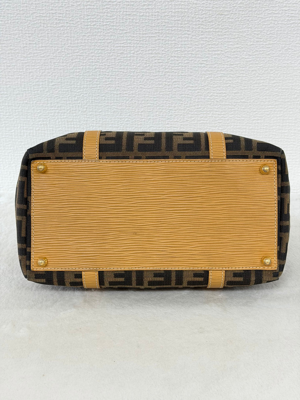 Fendi Zucca Canvas 2WAY Mini Boston Bag.