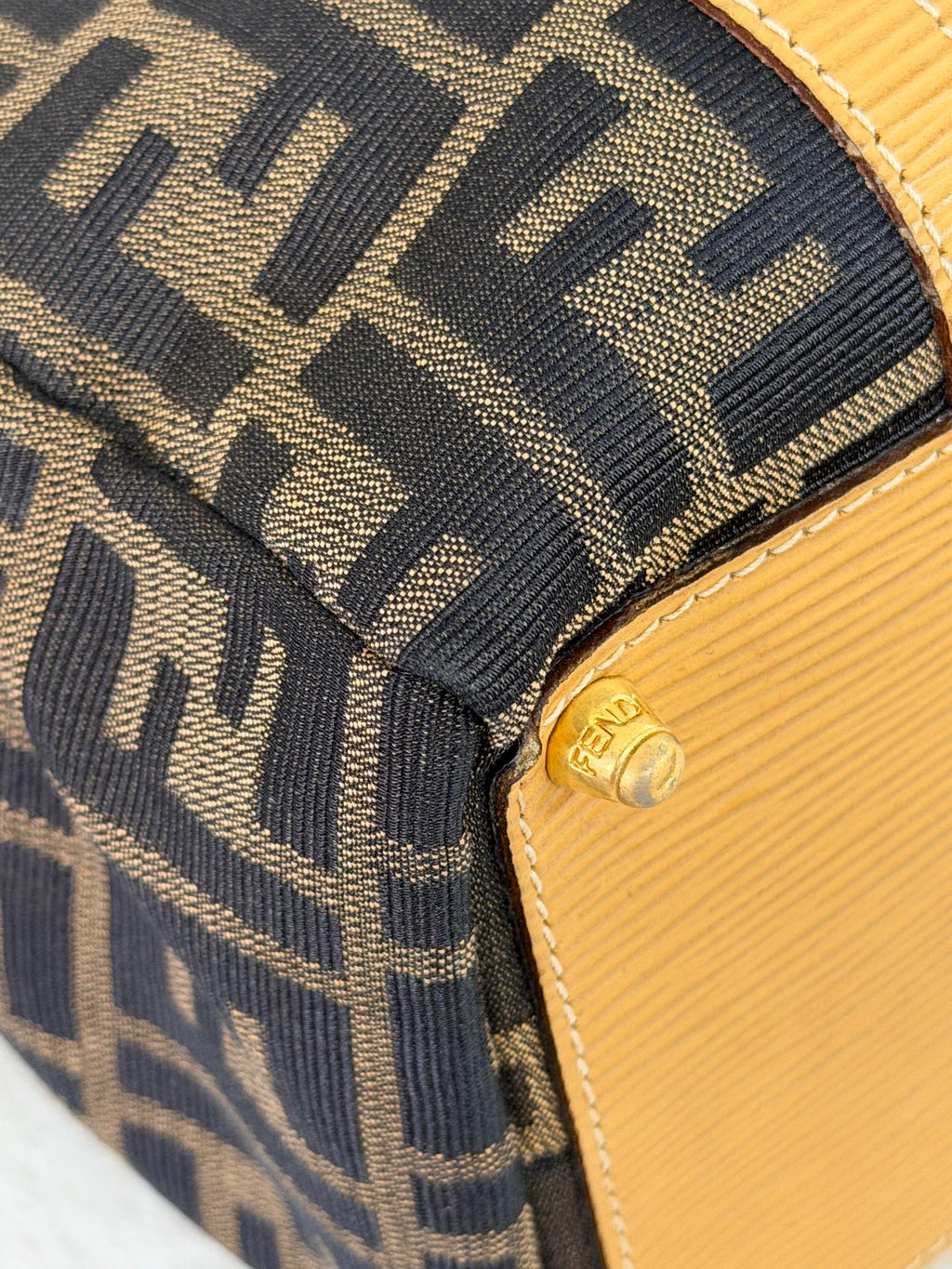 Fendi Zucca Canvas 2WAY Mini Boston Bag.