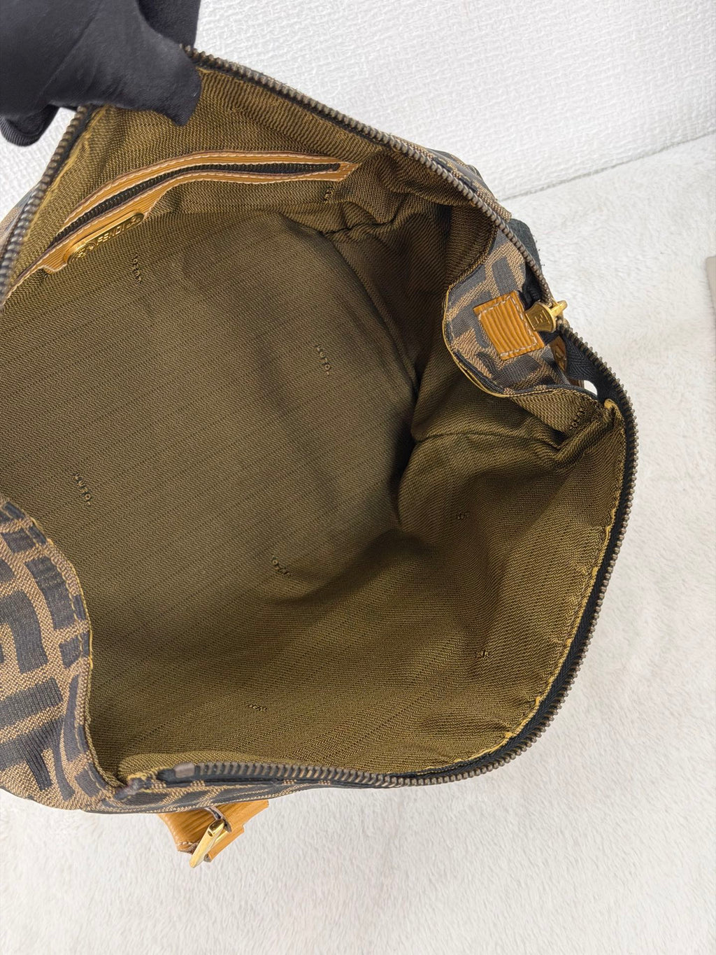 Fendi Zucca Canvas 2WAY Mini Boston Bag.