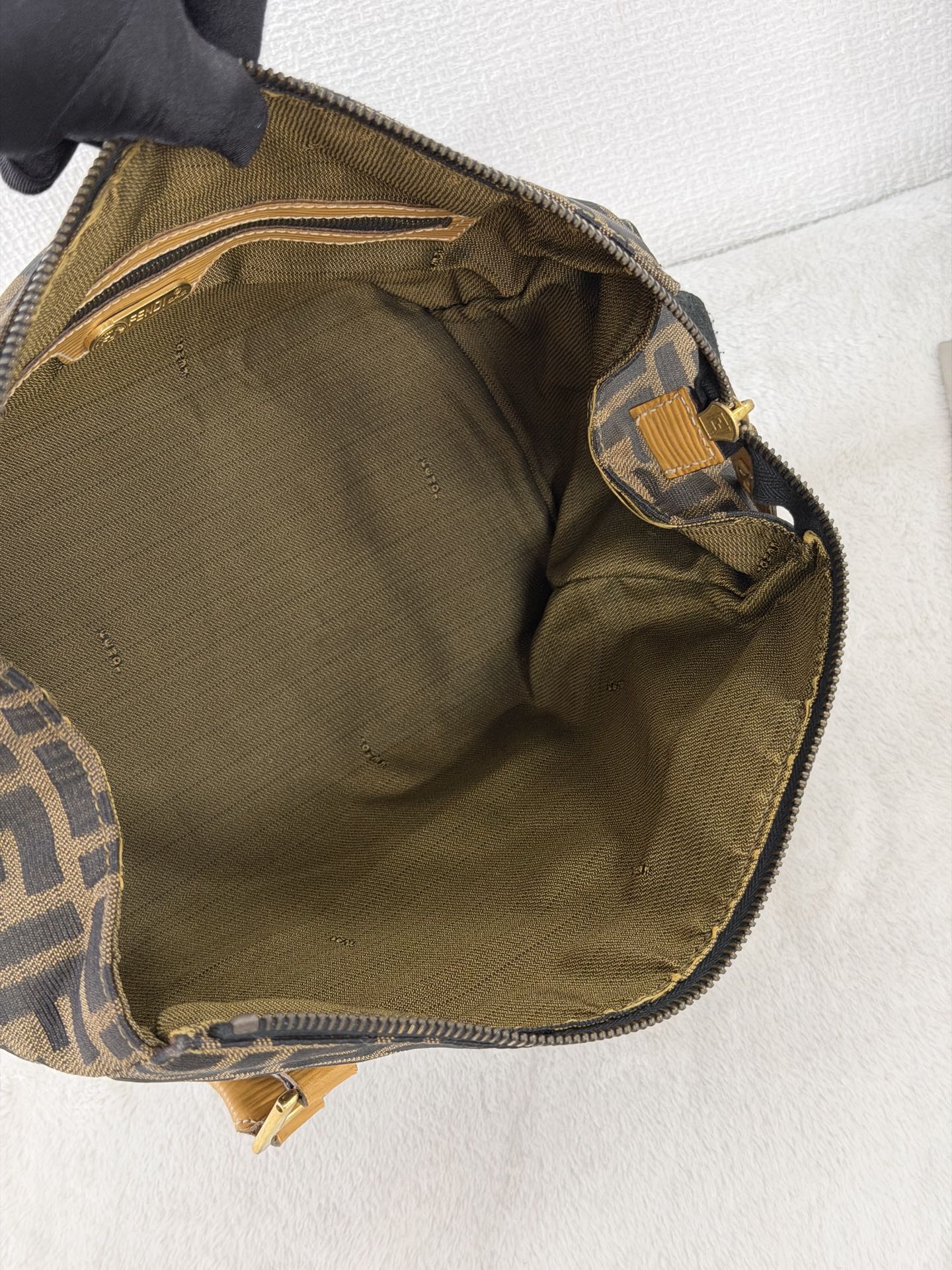 Fendi Zucca Canvas 2WAY Mini Boston Bag.