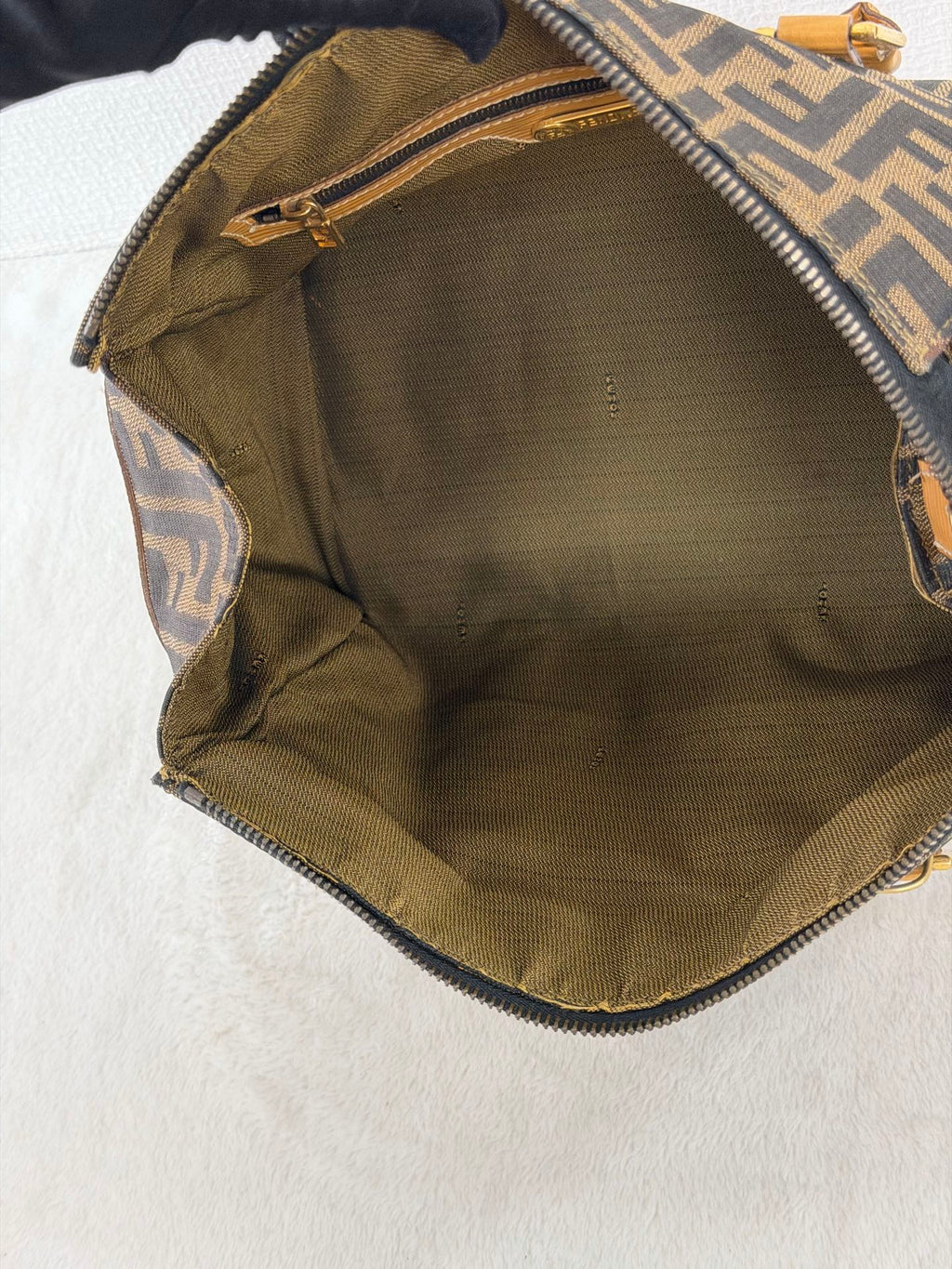 Fendi Zucca Canvas 2WAY Mini Boston Bag.